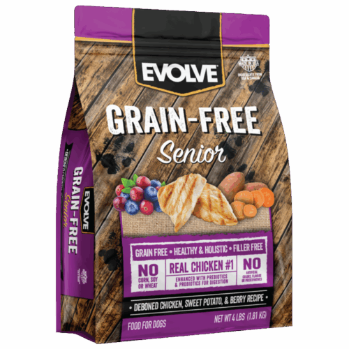 evolve pollo perro senior