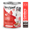 LATA PREMIUM BESTPET DOG TROZOS DE CORDERO 400 G