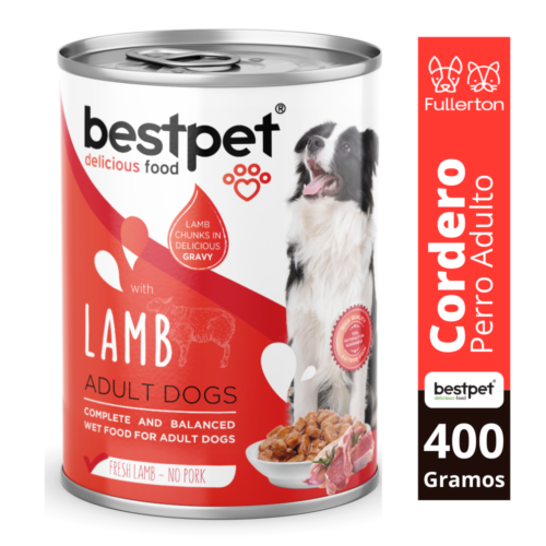 lata bestpet cordero perro