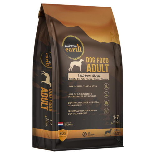 natural earth perros pollo